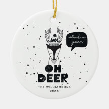 Modern Scandinavian Fun Deer Crazy Year