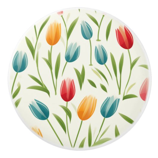 Modern Scandinavian Tulip Ceramic Pull Keramische Knop (Voorkant)