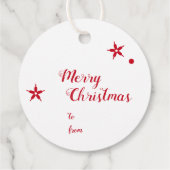 Modern Scandinavian Winter Snowflake Bedankjes Labels (Achterkant)