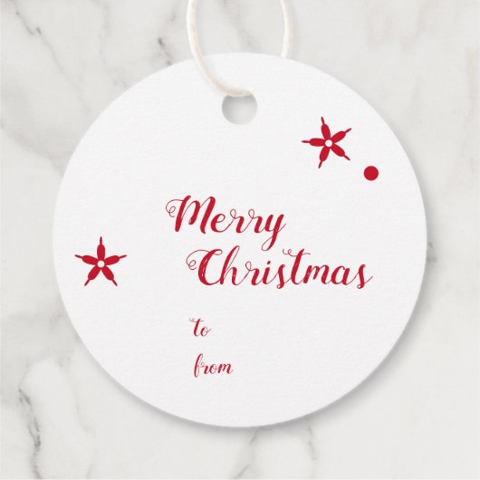 Modern Scandinavian Winter Snowflake Bedankjes Labels (Achterkant)