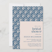 Modern Scandinavisch blauw Vrijgezellenfeest Kaart (Voorkant)