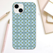Modern Scandinavisch design Blue Olive Green Case-Mate iPhone Case