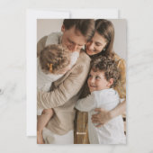 Modern Scandinavisch Kerstwoud Feestdagenkaart (Achterkant)