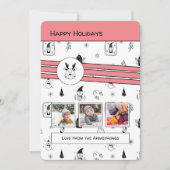 Modern Scandinavisch rendier Feestdagenkaart (Voorkant)