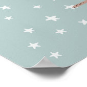 Modern Scandinavisch  schattige slapende uil  kind Poster (Hoek)