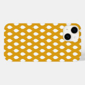 Modern Scandinavisch Wit Blad Naadloos Patroon Case-Mate iPhone Case (Achterkant (horizontaal))
