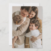 Modern Scandinavische Kerst in Houtland Feestdagenkaart (Achterkant)