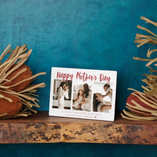 Modern Scarlet Calligrafie 3 Fotomoederdag Fotoplaat (Zijkant)