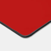 Modern Scarlet Rood & Wit Wildflower Monogram Bureaumat (Hoek)
