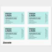 Modern Scent Blue Soy Candle Labels (Vel)