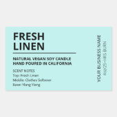 Modern Scent Blue Soy Candle Labels (Voorkant)