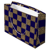 Modern schaakbord Geometrisch patroon Groot Cadeauzakje (Achterkant Gekanteld)