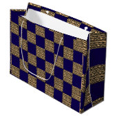 Modern schaakbord Geometrisch patroon Groot Cadeauzakje (Voorkant Gekanteld)