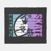 Modern Schaats Extreme Skateboarding Fun Tropical Fleece Deken (Voorkant (Horizontaal))