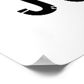 Modern schandi Bon Jour Nursery Poster (Hoek)