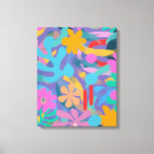 Modern schattig Abstract kleurrijk Artistiek Canvas Afdruk (Voorkant)