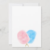 Modern schattig geslacht onthullen blauw roze kato kaart (Achterkant)