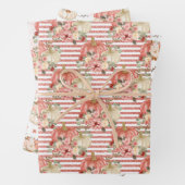 Modern schattig klein pompoen Baby shower Inpakpapier Vel (In situ)