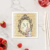 Modern schattig romantisch meisjesachtig  feest mo servet (Insitu)