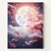 Modern Schattig roze waterverf floral Gepersonalis Notitieboek (Achterkant)