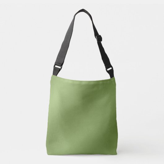 Modern schattig Solid Green gradient Wave patroon Crossbody Tas (Voorkant)