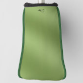 Modern schattig Solid Green gradient Wave patroon Golfheadcover (Draai 90)
