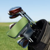 Modern schattig Solid Green gradient Wave patroon Golfheadcover (Insitu)