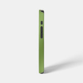 Modern schattig Solid Green gradient Wave patroon iPhone Hoesje (Linkerkant)