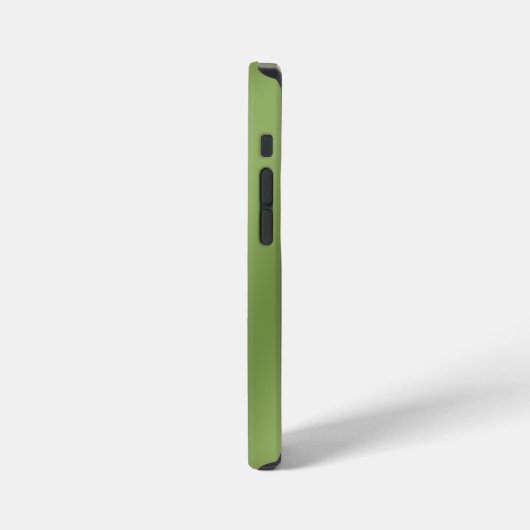 Modern schattig Solid Green gradient Wave patroon iPhone Hoesje (Linkerkant)