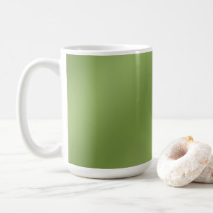 Modern schattig Solid Green gradient Wave patroon Koffiemok