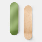 Modern schattig Solid Green gradient Wave patroon Persoonlijk Skateboard (Voorkant)