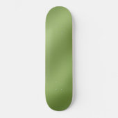 Modern schattig Solid Green gradient Wave patroon Persoonlijk Skateboard (Voorkant)