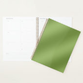 Modern schattig Solid Green gradient Wave patroon Planner (Display)