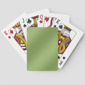 Modern schattig Solid Green gradient Wave patroon Pokerkaarten (Achterkant)