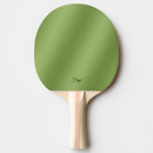 Modern schattig Solid Green gradient Wave patroon Tafeltennisbatje (Voorkant)