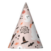 Modern schattig spooky een Halloween verjaardag Feesthoedjes (Links)