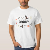 Modern schattig spooky een halloween verjaardag pa t-shirt (Voorkant)