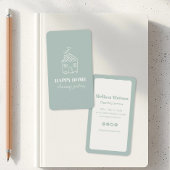 Modern Schattig Stijlvol Huis Schoonmaak Service M Visitekaartje