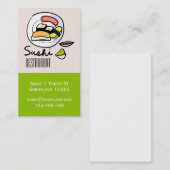 Modern schattig Sushi restaurant of horeca bedrijf Visitekaartje (Voorkant / Achterkant)