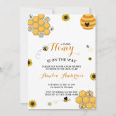 Modern Schattige een beetje honing Baby shower Kaart (Voorkant)