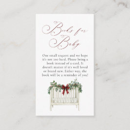 Modern Schattige Elegant Santa Baby Baby shower Informatiekaartje