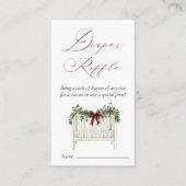 Modern Schattige Elegant Santa Baby Baby shower Informatiekaartje (Voorkant)