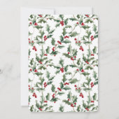 Modern Schattige Elegant Santa Baby Baby shower Kaart (Achterkant)