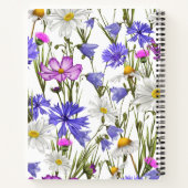 Modern Schattige Floral Spiral Notitieboek (Achterkant)