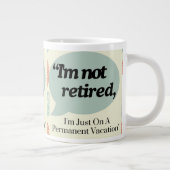 Modern Schattige Grappig Gezegde Retirement Coffee Grote Koffiekop