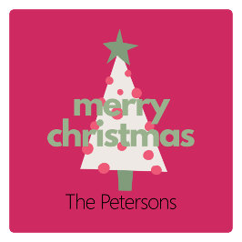 Modern Schattige kleurrijk Kerst sticker op maat