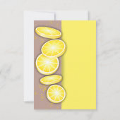 Modern Schattige Lemon Slice Sprinkle Baby shower Bedankkaart (Achterkant)