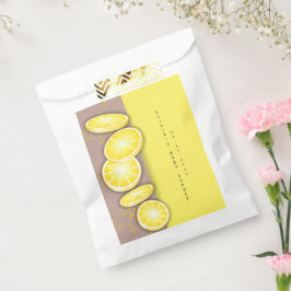 Modern Schattige Lemon Slice Sprinkle Baby shower Bedankzakje