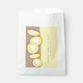 Modern Schattige Lemon Slice Sprinkle Baby shower Bedankzakje (Voorkant)