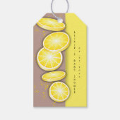 Modern Schattige Lemon Slice Sprinkle Baby shower Cadeaulabel (Voorkant)